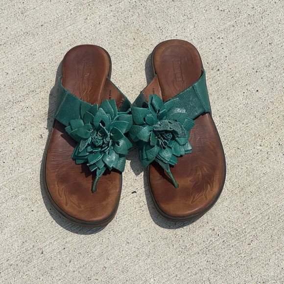 BOC Born Concept Shoes - Born Flower sandals teal thong